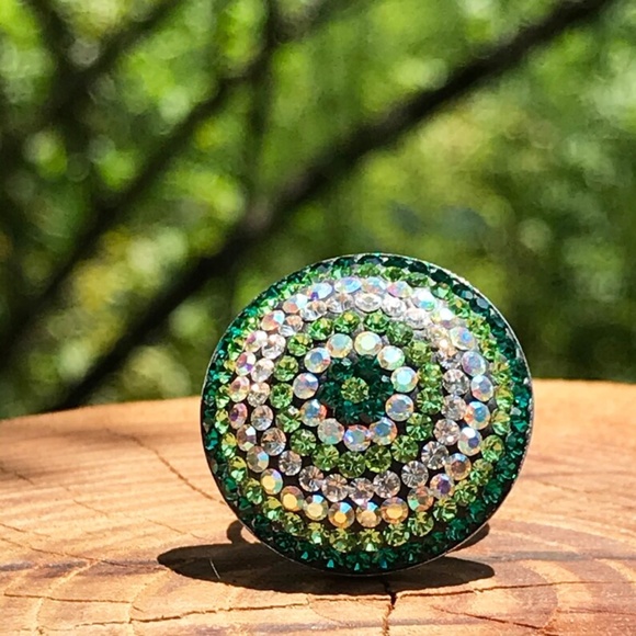 925 Sterling Silver Cubic Zirconia Cocktail Ring - Picture 2 of 5